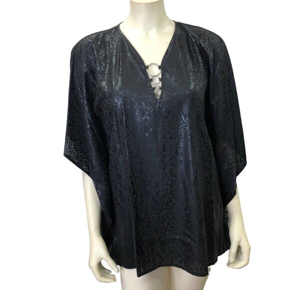 MICHAEL KORS WOMENS V NECK FLUTTER TOP S/M NWT - Picture 1 of 11